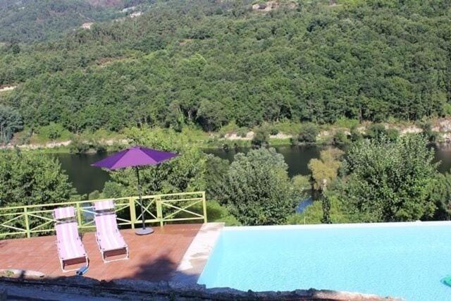 "Bouca Drigues" Casa Antiga De Pedra Com Piscina E Vista Rio Villa Amarante Exteriör bild